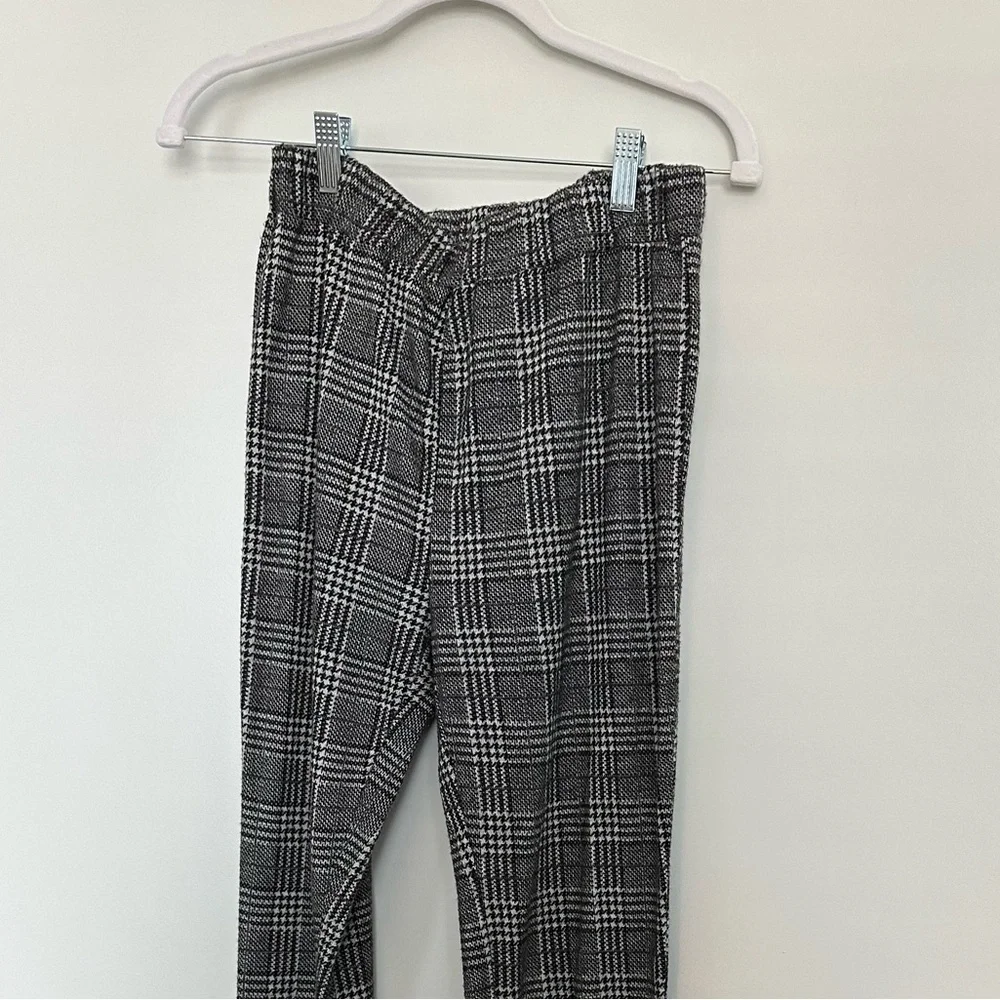 Silence + Noise plaid boot leg wool pants - Picture 2 of 5